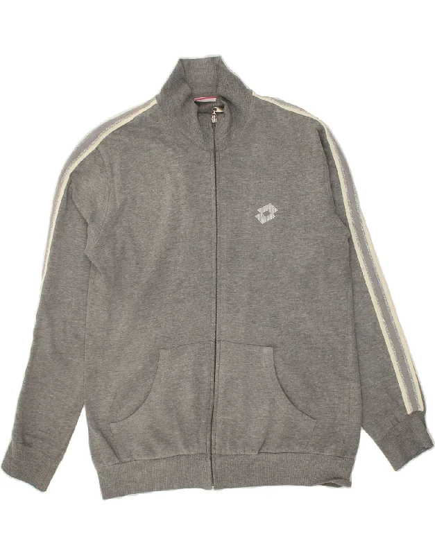 LOTTO Womens Tracksuit Top Jacket UK 14 Medium Grey Cotton Striped Jacket Polka Dot Jacket Floral Jacket LOTTO Womens Tracksuit Top Jacket UK 14 Medium Grey Cotton Striped Jacket Polka Dot Jacket Floral Jacket