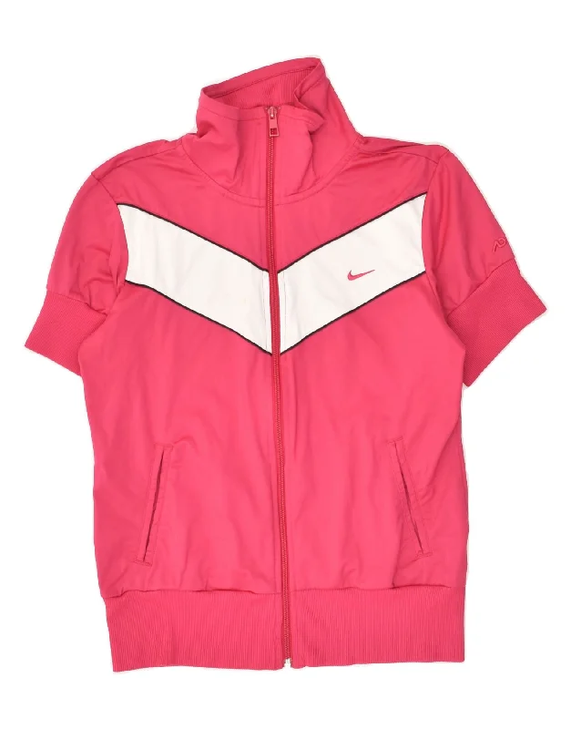 NIKE Womens Short Sleeve Tracksuit Top Jacket UK 14 Medium Pink Wool Jacket Cashmere Jacket Tweed Jacket NIKE Womens Short Sleeve Tracksuit Top Jacket UK 14 Medium Pink Wool Jacket Cashmere Jacket Tweed Jacket