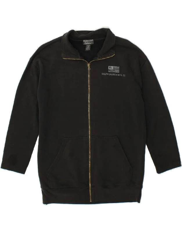 POLO RALPH LAUREN Womens 3/4 Sleeve Tracksuit Top Jacket UK 18 XL Black Belted Jacket Elasticated Jacket Padded Jacket POLO RALPH LAUREN Womens 3/4 Sleeve Tracksuit Top Jacket UK 18 XL Black Belted Jacket Elasticated Jacket Padded Jacket