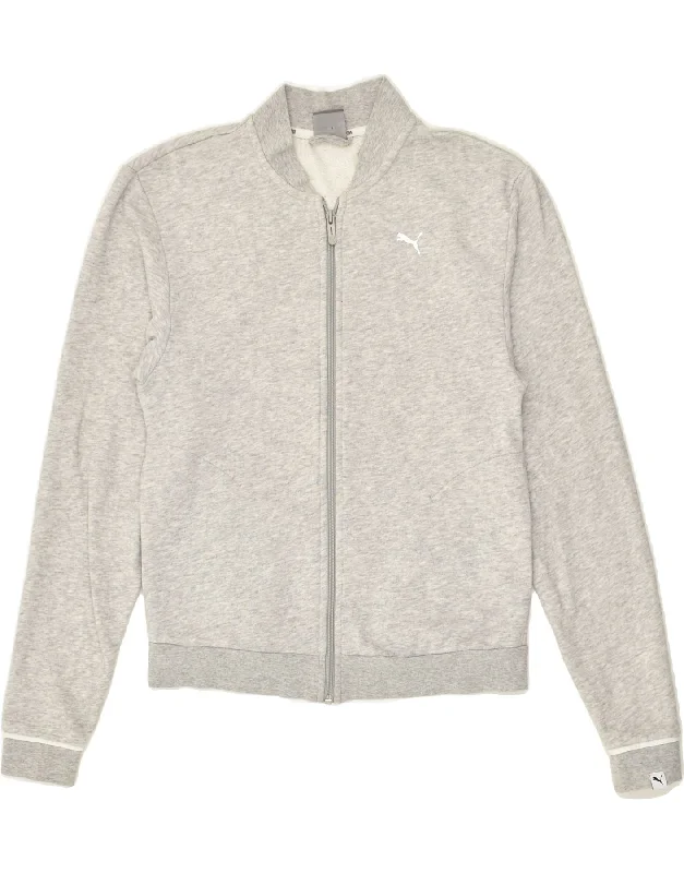 PUMA Womens Graphic Tracksuit Top Jacket UK 8 Small Grey Cotton V-Neck Jacket Boat Neck Jacket Square Neck Jacket PUMA Womens Graphic Tracksuit Top Jacket UK 8 Small Grey Cotton V-Neck Jacket Boat Neck Jacket Square Neck Jacket
