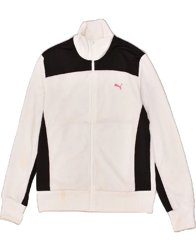 PUMA Womens Tracksuit Top Jacket UK 16 Large White Polyester Mesh Jacket Canvas Jacket Denim Jacket PUMA Womens Tracksuit Top Jacket UK 16 Large White Polyester Mesh Jacket Canvas Jacket Denim Jacket