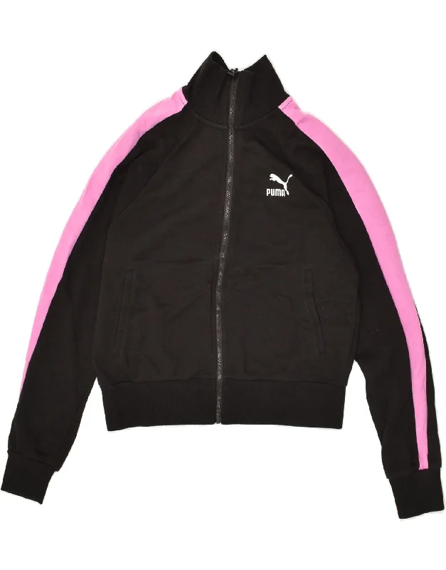 PUMA Womens Tracksuit Top Jacket UK 6 XS Black Cotton Bomber Jacket Anorak Windbreaker PUMA Womens Tracksuit Top Jacket UK 6 XS Black Cotton Bomber Jacket Anorak Windbreaker