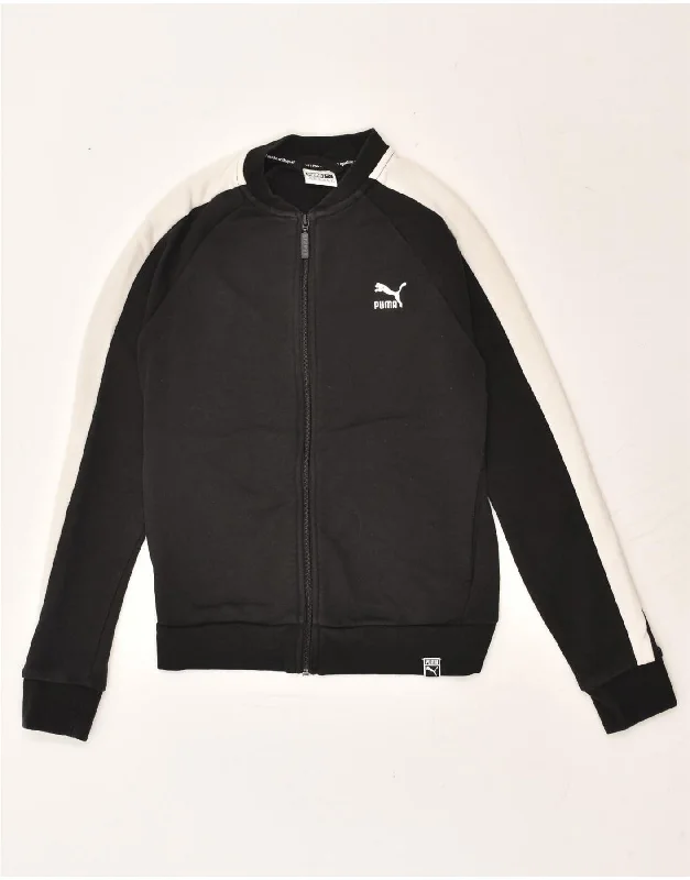 PUMA Womens Tracksuit Top Jacket UK 8 Small Black Colourblock Cotton Fleece Jacket Down Jacket Parka PUMA Womens Tracksuit Top Jacket UK 8 Small Black Colourblock Cotton Fleece Jacket Down Jacket Parka