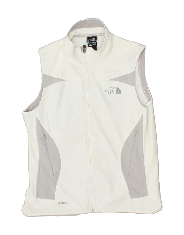 THE NORTH FACE Womens Sleeveless Tracksuit Top Jacket UK 16 Large White Herringbone Jacket Checkered Jacket Solid Jacket THE NORTH FACE Womens Sleeveless Tracksuit Top Jacket UK 16 Large White Herringbone Jacket Checkered Jacket Solid Jacket