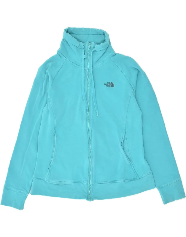THE NORTH FACE Womens Tracksuit Top Jacket UK 14 Large Blue Cotton Zippered Jacket Buttoned Jacket Snapped Jacket THE NORTH FACE Womens Tracksuit Top Jacket UK 14 Large Blue Cotton Zippered Jacket Buttoned Jacket Snapped Jacket
