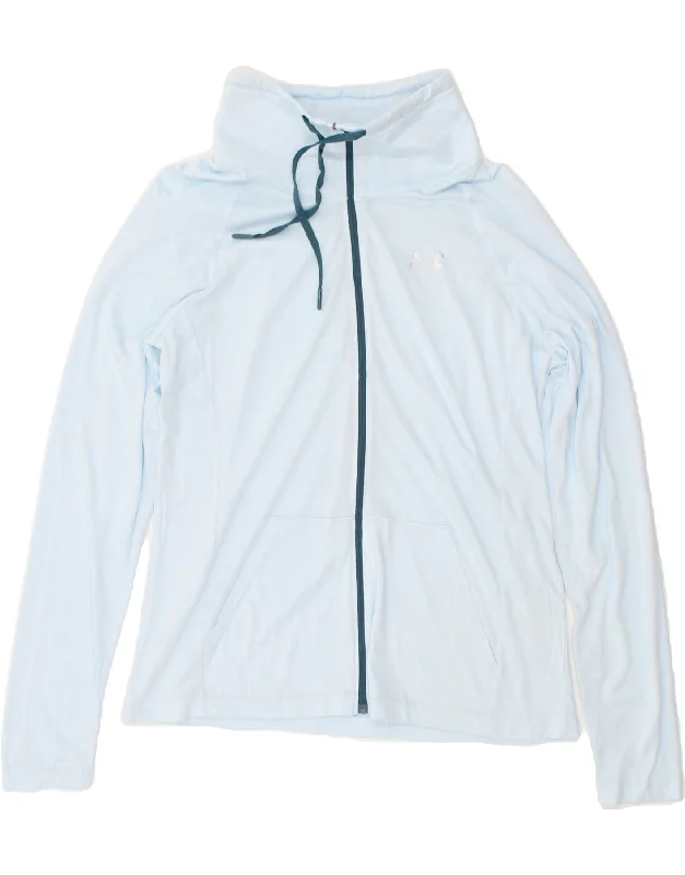 UNDER ARMOUR Womens Tracksuit Top Jacket UK 14 Medium Blue Polyester Hoodie Zip-Up Jacket Button-Up Jacket UNDER ARMOUR Womens Tracksuit Top Jacket UK 14 Medium Blue Polyester Hoodie Zip-Up Jacket Button-Up Jacket