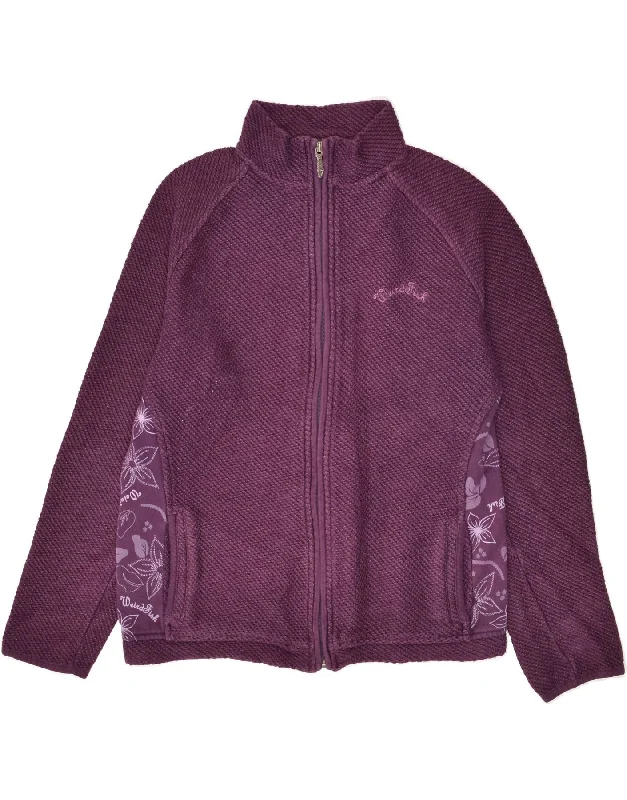 WEIRD FISH Womens Tracksuit Top Jacket UK 10 Small Purple Floral A-Line Jacket Boat Neck Shawl Collar WEIRD FISH Womens Tracksuit Top Jacket UK 10 Small Purple Floral A-Line Jacket Boat Neck Shawl Collar