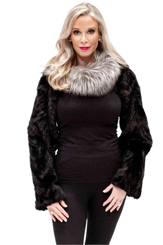 Just the Sleeve Mink Bolero Jacket Collared Jacket Crew Neck Jacket Turtle Neck Jacket Just the Sleeve Mink Bolero Jacket Collared Jacket Crew Neck Jacket Turtle Neck Jacket