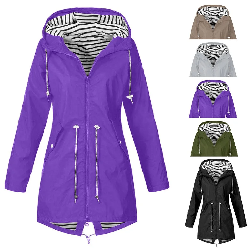 S-5XL Forest Jacket Raincoat Women Waterproof Denim Fabric Leather Fabric Suede Fabric S-5XL Forest Jacket Raincoat Women Waterproof Denim Fabric Leather Fabric Suede Fabric