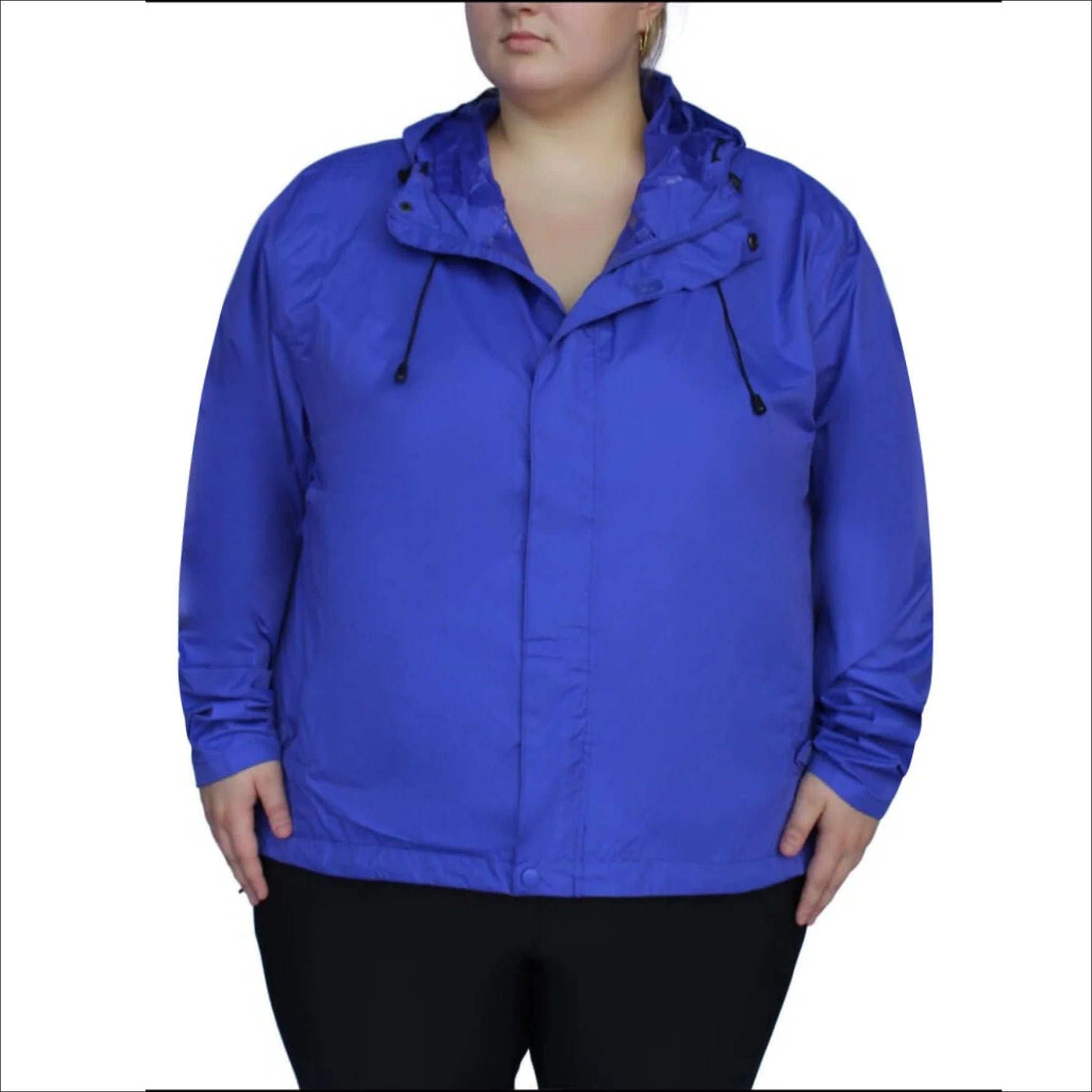 Women’s Plus Size Packable 1X-6X Windbreaker Rain Jacket Front Pockets Side Pockets Patch Pockets Women’s Plus Size Packable 1X-6X Windbreaker Rain Jacket Front Pockets Side Pockets Patch Pockets