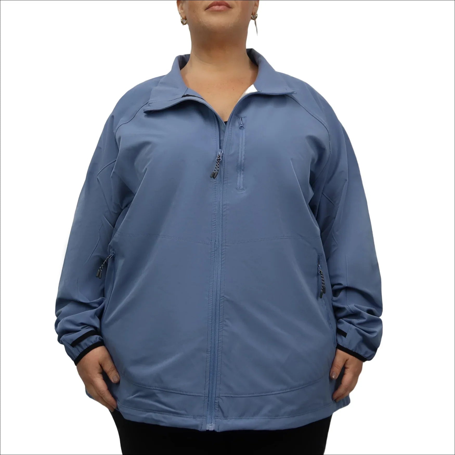 Women’s Plus Size Sabre 2X-6X Stretch Rain Jacket A-Line Jacket Boat Neck Shawl Collar Women’s Plus Size Sabre 2X-6X Stretch Rain Jacket A-Line Jacket Boat Neck Shawl Collar