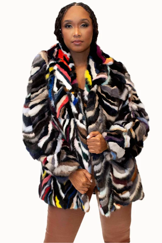 Mink Fur Jacket with Shawl Collar & Bracelet Cuffs Trench Coat Raincoat Waterproof Jacket Mink Fur Jacket with Shawl Collar & Bracelet Cuffs Trench Coat Raincoat Waterproof Jacket