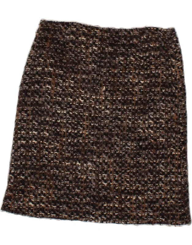 MAX MARA Womens Straight Skirt UK 12 Medium W32  Grey Virgin Wool relaxed fit skirt